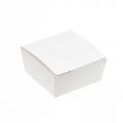 4 Choc Ballotin; Shiny White